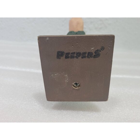 Peepers Wooden Hunter Figure Eyeglass Holder Desk Shelf Sitter 8-5/8" Camo - Picture 7 of 7